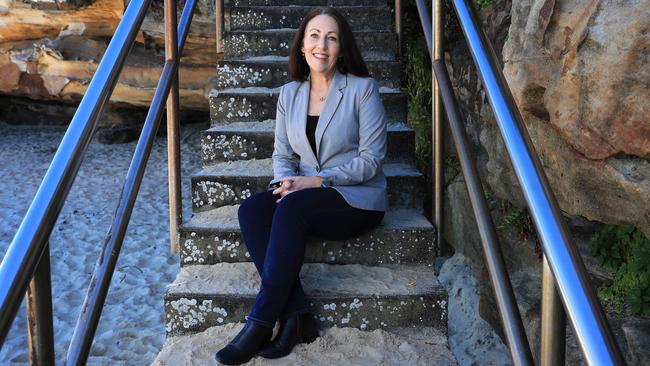 AstraZeneca’s A/NZ MD Liz Chatwin at Sydney’s Bronte Beach: ‘We have been a bit bemused, I must say, by a lot of rhetoric.’ Picture: John Feder/The Australian