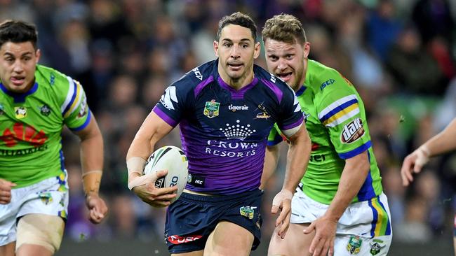 Billy Slater could find he has space to attack. (AAP Image/Joe Castro)