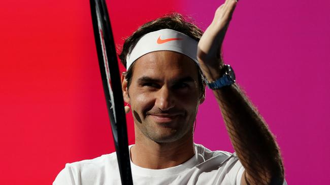 Roger Federer has an 80-13 record at Melbourne Park. Picture: Wayne Ludbey