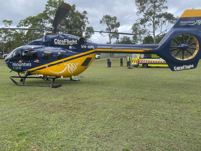 The CareFlight helicopter has flown a teenage boy to Royal North Shore Hospital after a skateboarding crash.