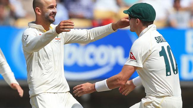 Nathan Lyon is only getting better with age, says his captain Tim Paine. Picture: Ryan Pierse/Getty Images