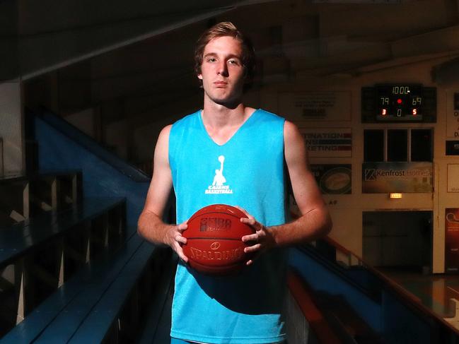 Cairns Marlins youngster Ryan Runnalls has quickly turned himself from a skinny kid into an actual contributor on the QBL team Runnalls, a product of the Taipans academy system, has really stepped up in 2017 and is posting career best numbers in points and rebounds PICTURE: JUSTIN Brierty