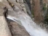 Chinese waterfall comes under scrutiny after telling detail in video