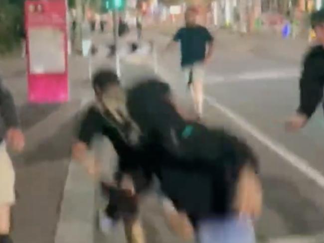 The violence unfolded after Friday night’s Victory-Sydney FC game.