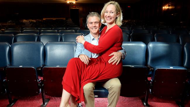 Phliip Lowe and his wife Zoe Gertz are both performing in Come From Away. Picture: Andrew Henshaw