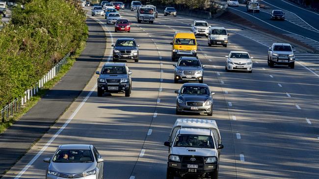 Traffic on the M1 in the city’s north. Picture: Jerad Williams