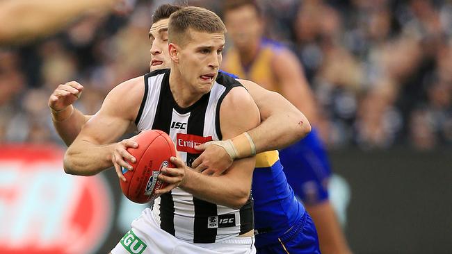 Collingwood young gun Brayden Sier is in the selection frame to play Melbourne on Monday Picture: Mark Stewart