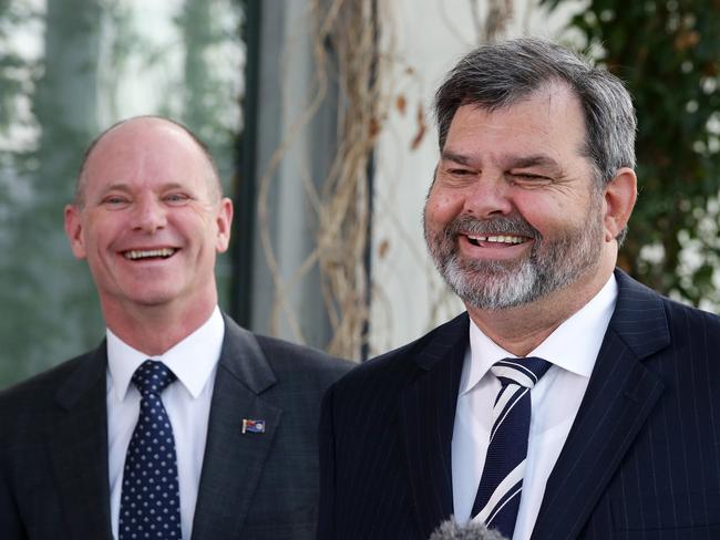 Ms McMurdo did not resile from confronting foes such as former premier Campbell Newman (left) and former chief justice Tim Carmody.