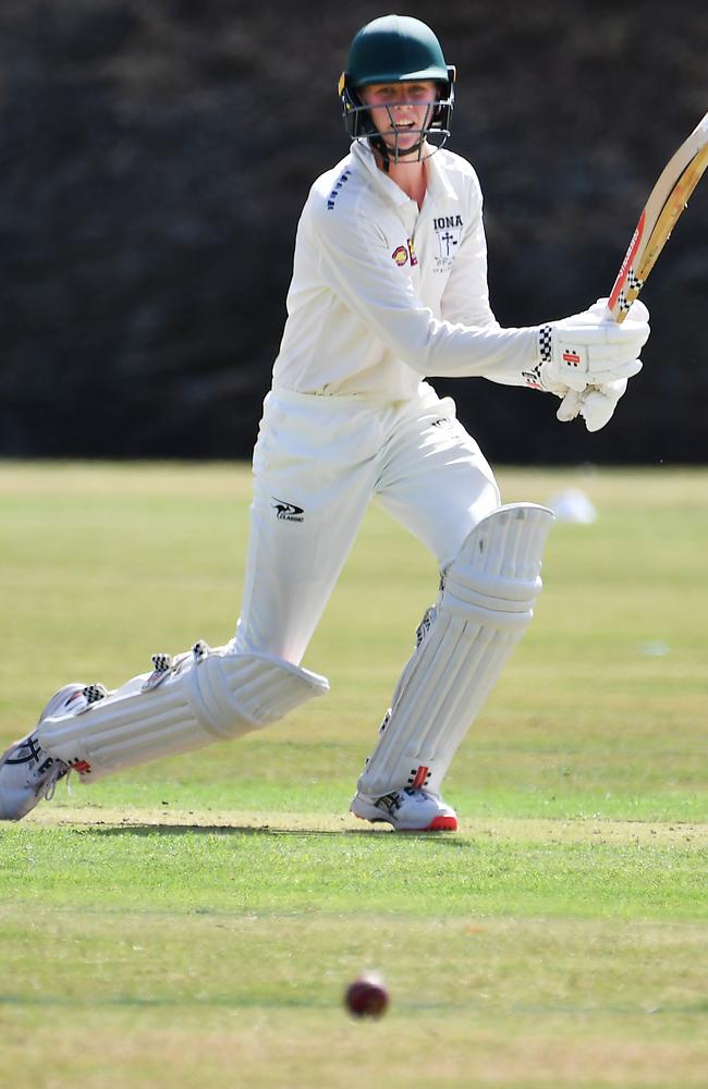 Iona College batsman Harley Malpass.