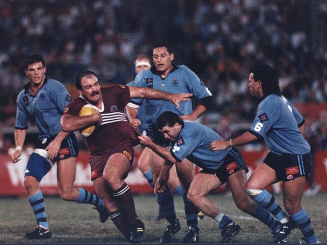 Martin Bella played 21 Origin games for Queensland. Picture: PicNews/Ltd. Rugby League A/CT sport action