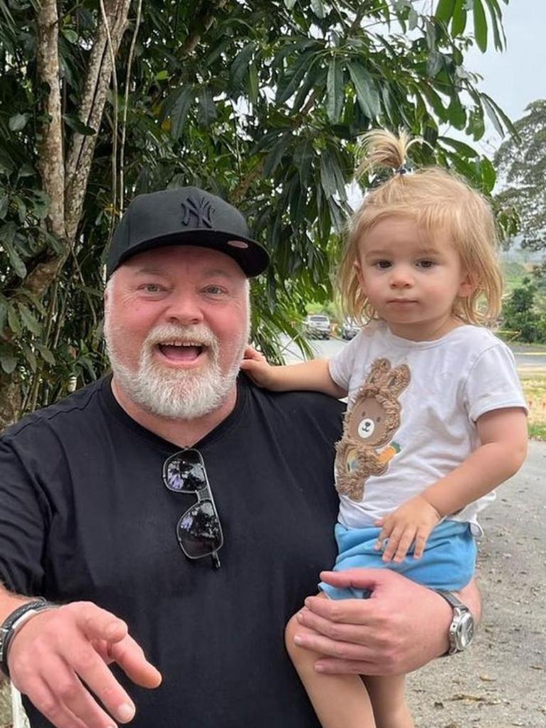 Kyle Sandilands and son Otto. Picture: Instagram