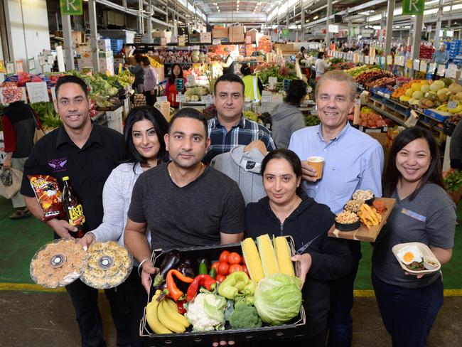 You can find a range of cuisines at Dandenong Market. Picture: Jason Sammon.