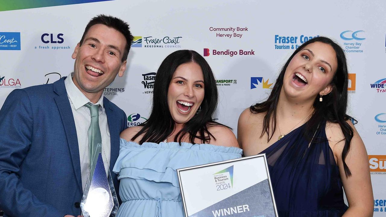 WINNERS: Hospitality – Cafe, Bar &amp; Casual Dining, Aquavua Beachfront Bar &amp; Eatery. Picture: Patrick Woods.