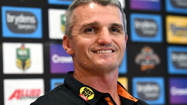 Ivan Cleary at his Wests Tigers unveiling.