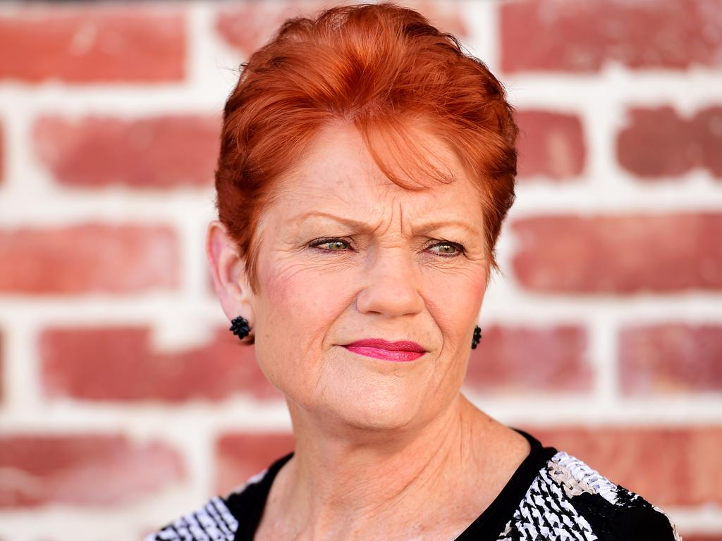 Pauline Hanson’s website domain name has been snapped up by an unknown buyer. Picture: Alix Sweeney