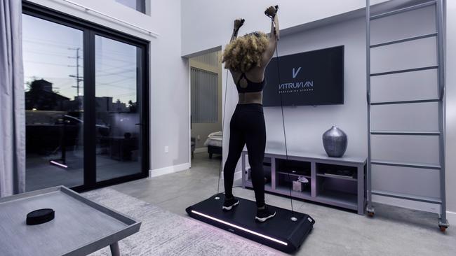 The Vitruvian V Form home resistance trainer.