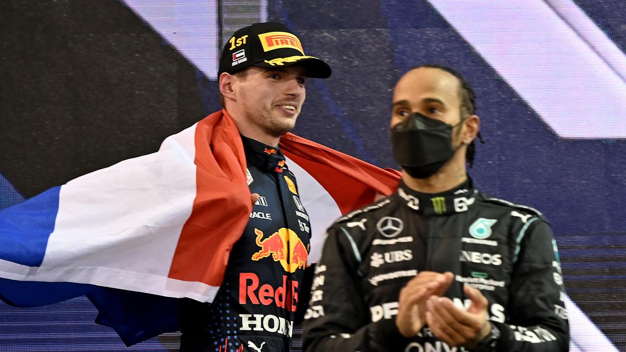 Hamilton did congratulate Verstappen. Photo by ANDREJ ISAKOVIC / AFP