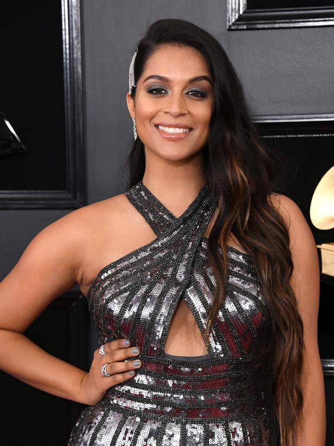 Lilly Singh attends the Grammys. Picture: Getty