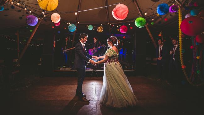 Dance the night away: Liana Crosdale (now Burmeister), Matt Burmeister, Brody Grogan Photography