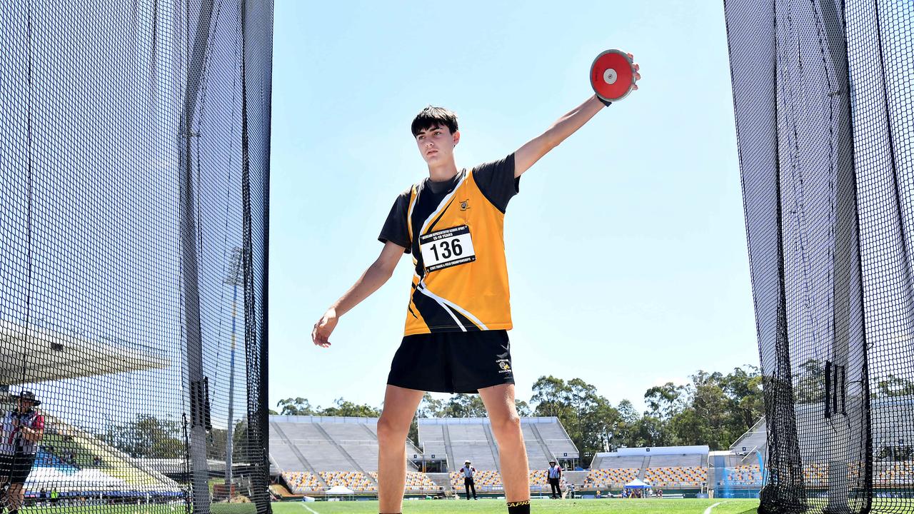 Queensland Representative School Sport track and field championships in Brisbane. Saturday October 12, 2024. Picture, John Gass