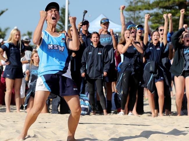 Kynan is also a state representative in indoor volleyball. Picture: James Worsfold / Woosha's Sports Photography