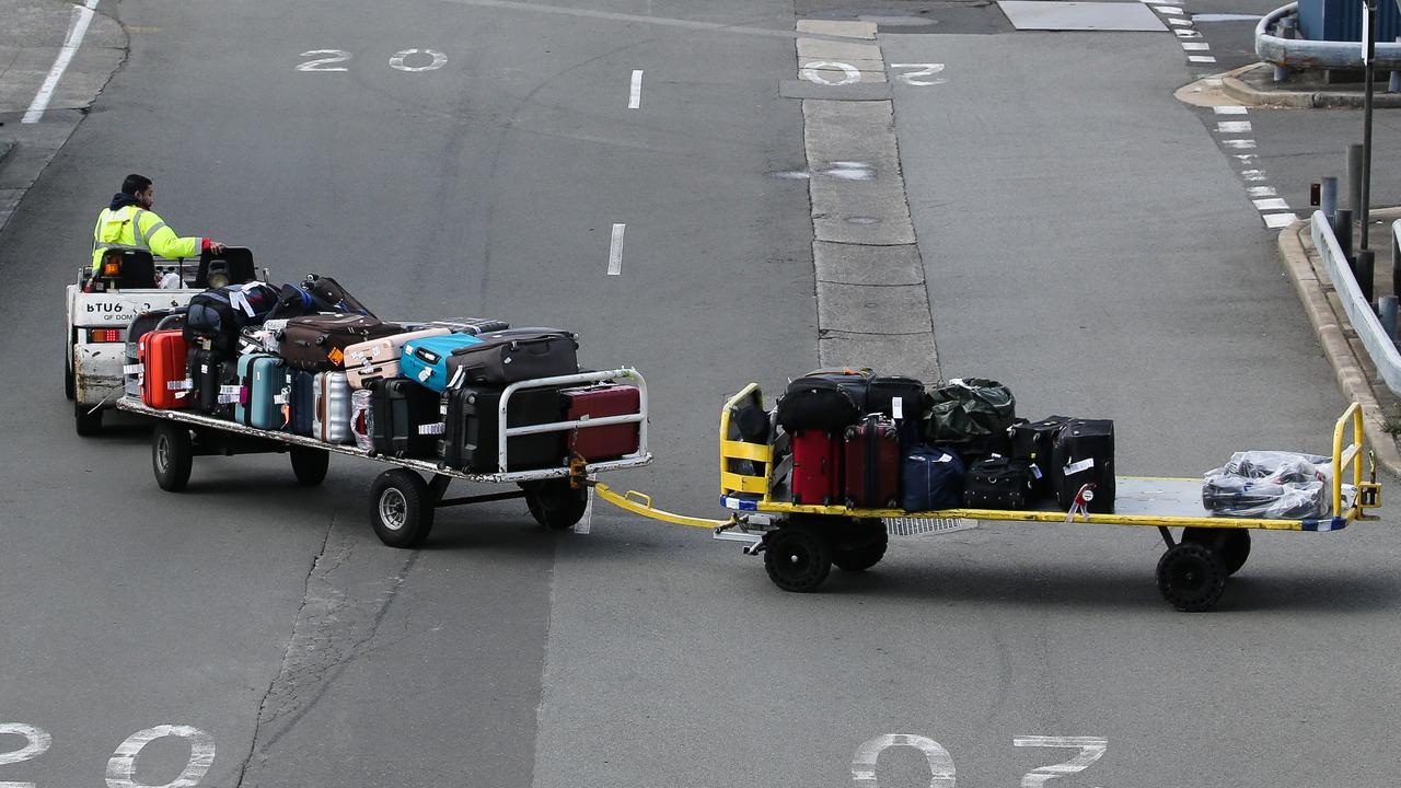 Baggage handling companies that reach performance targets in getting the last bag off the aircraft and into the baggage system are rewarded with a share in $250,000 each month. Picture: Gaye Gerard