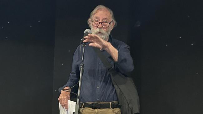 Tim McCarthy led the forum at Paddo RSL on Wednesday night.