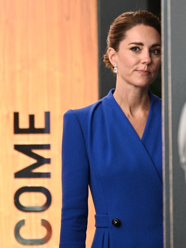 Catherine, Duchess of Cambridge, as she leaves a reception. Picture: Daniel Leal-Olivas/Getty Images.