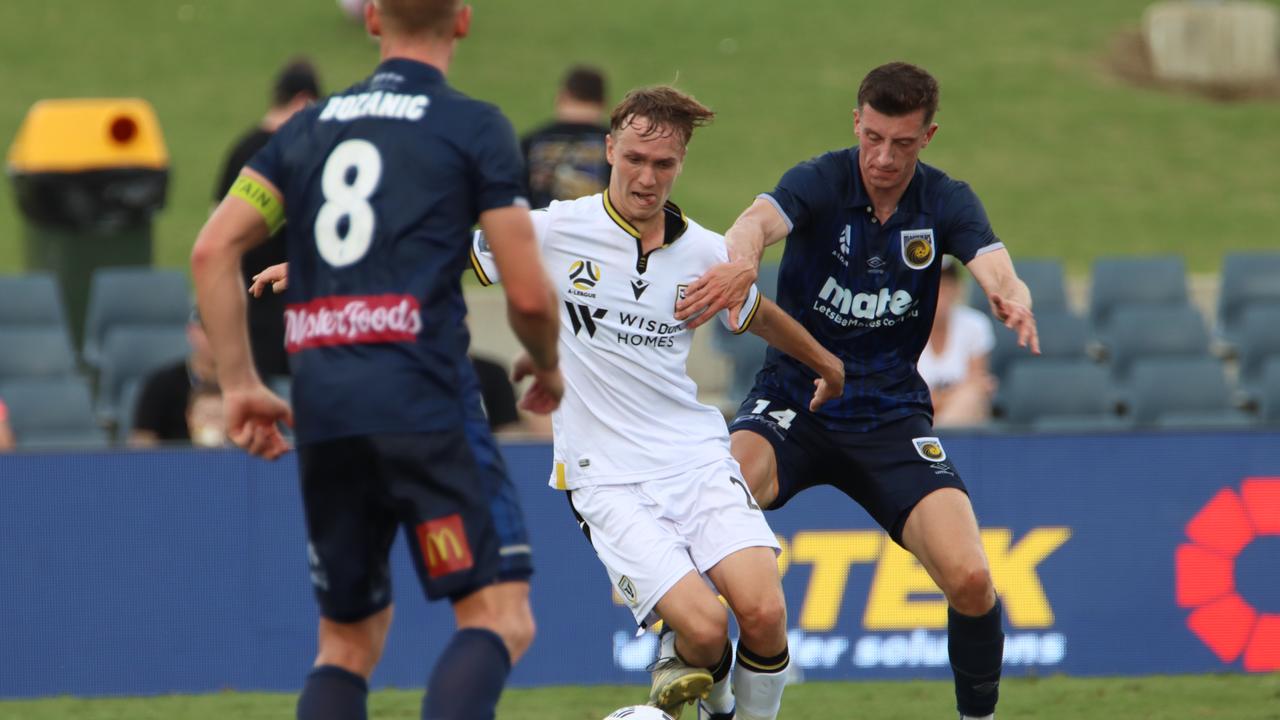 Northern beaches footballer Jake Hollman made his A-league debut for Macarthur FC in 2021. Pic: Supplied.