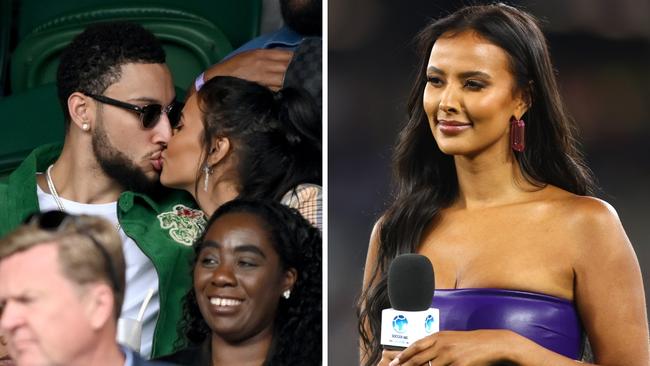 Ben Simmons and Maya Jama. Photo: Getty, Alex Pantling.