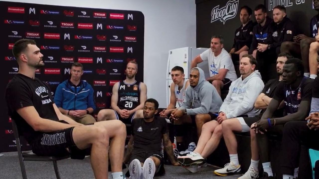 Isaac Humphries comes out as gay to his Melbourne United squad. Photo: Twitter.