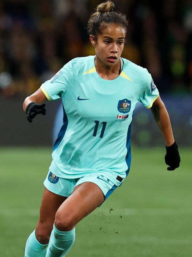 The Matildas will be wearing turquoise. (Photo by Zhizhao Wu/Getty Images)