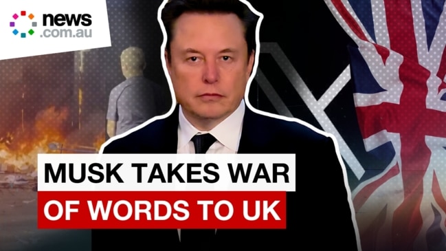 Elon Musk starts war of words with UK amid riots