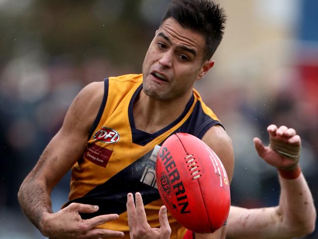 Athan Tsialtas showcased his ability in the preliminary final. Picture: Mark Dadswell