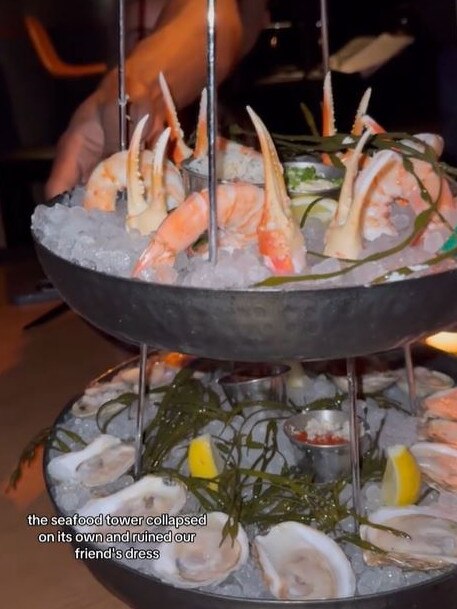 They allege the seafood tower collapsed … Picture: Instagram/TheVIPList