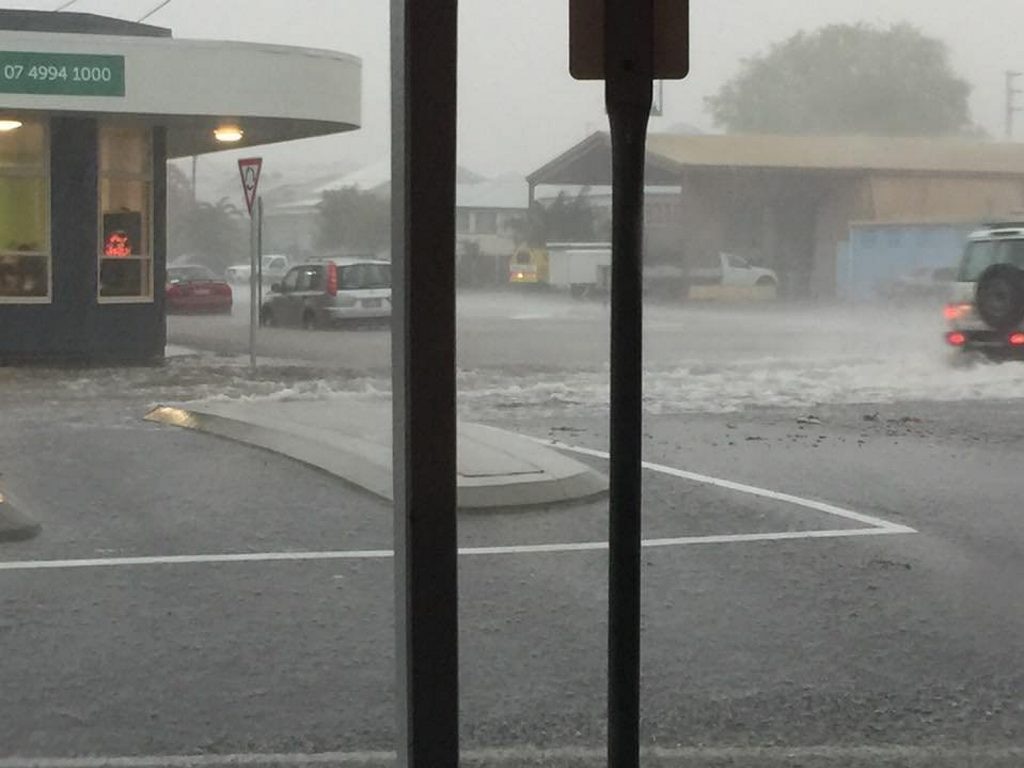 Emily Dowling - New storm water drains put in by Rockhampton Regional Council. Six months work and our shops in Denham street still get flooded!