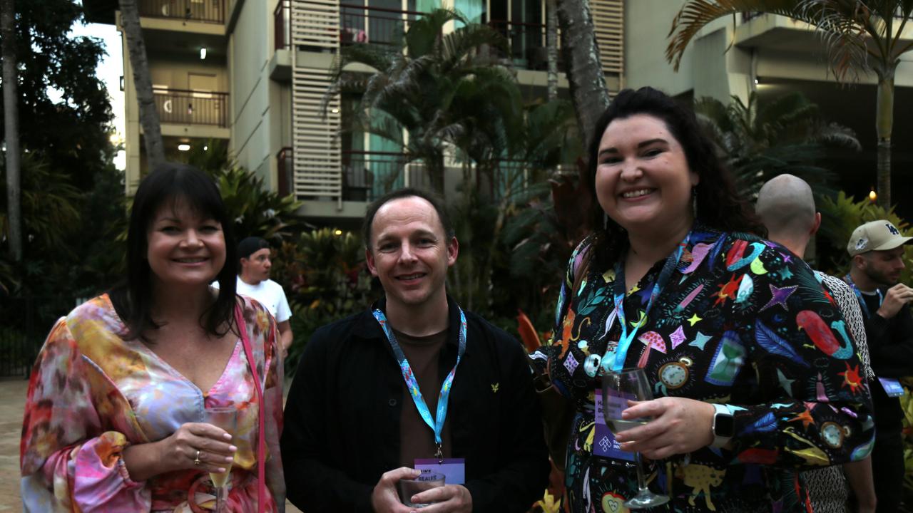 Susan Toft, Luke Beales and Hannah Boon attend the Tropical Innovation Festival in Cairns. Photo: Catherine Duffy.