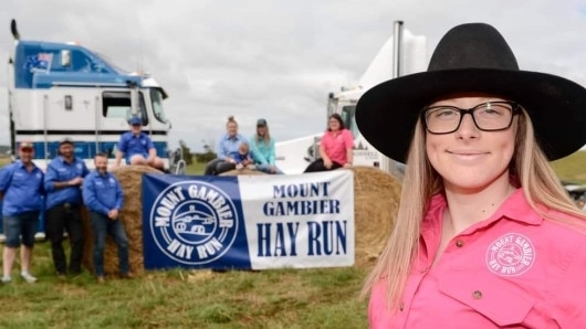 Zoe Simpson for the Mount Gambier hay run.