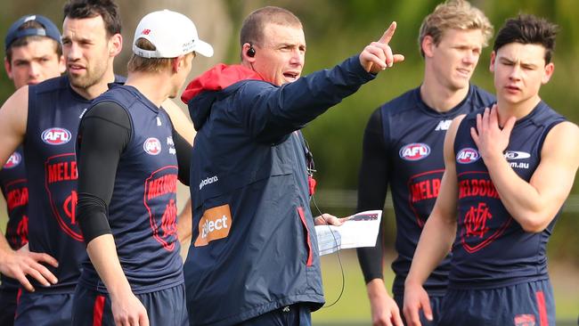 Melbourne coach Simon Goodwin steered the Demons to 12 wins in his first season.