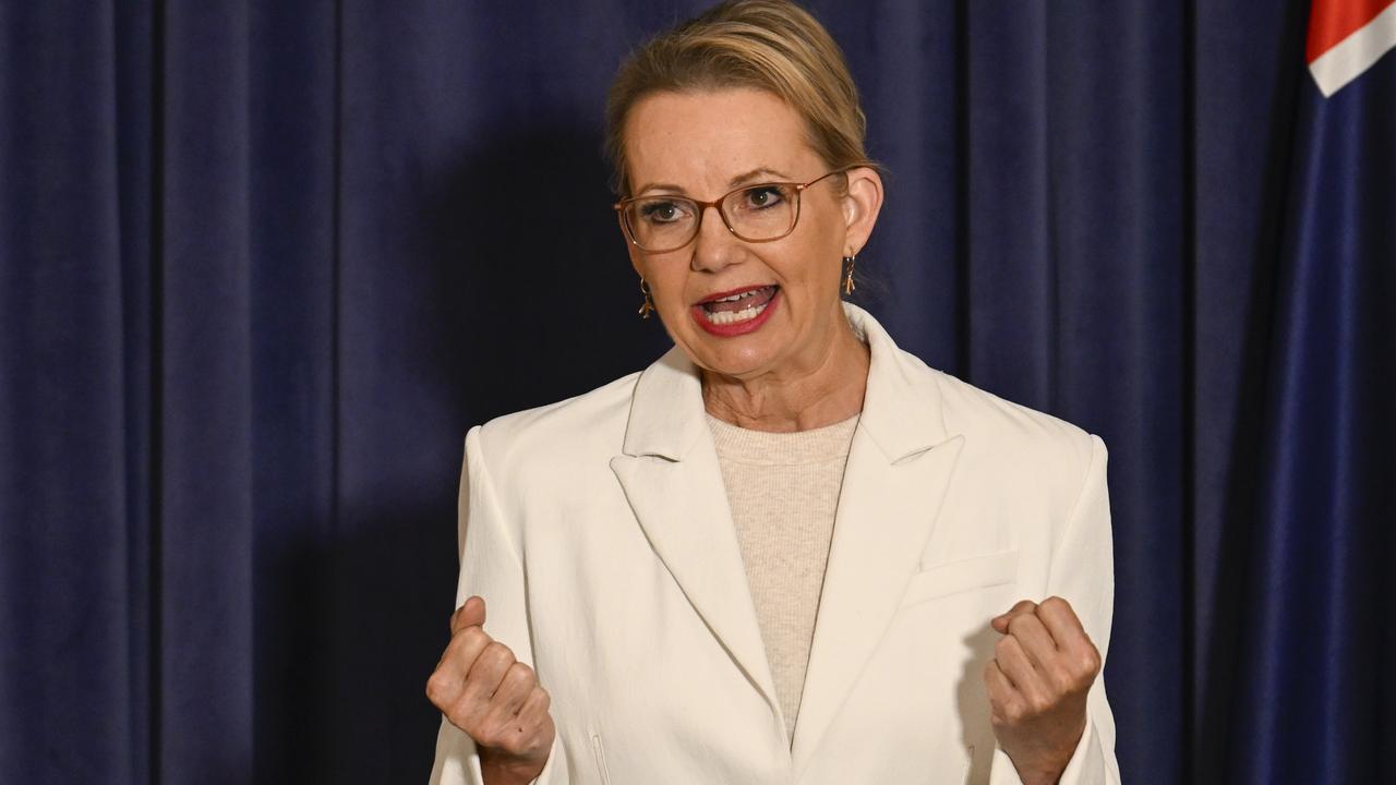Liberal leader Sussan Ley is chasing a compromise on nuclear energy after claims the Liberal Party had ‘a gun to its head’ during Coalition talks. Picture: NewsWire / Martin Ollman