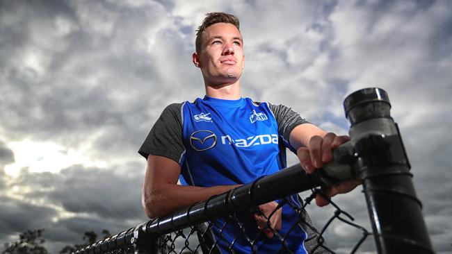 North Melbourne’s Kayne Turner at the Arden St Oval this week. Picture: Alex Coppel