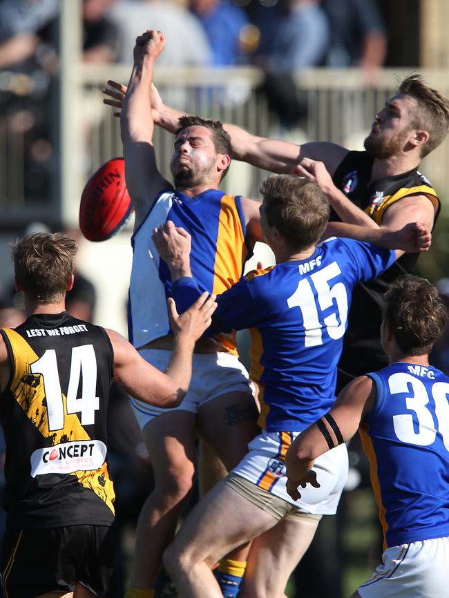 Heidelberg hosted Macleod for a big Anzac Day clash Picture: David Crosling