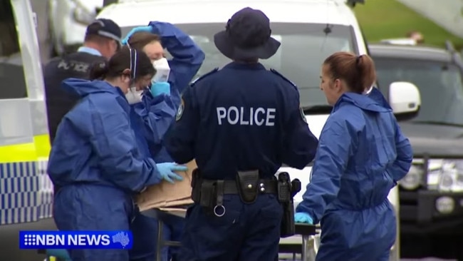Police at the scene of a stabbing at Gateshead on January 10, 2025. Picture: NBN News.