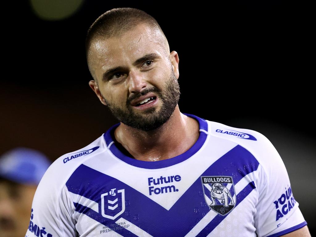 Jaeman Salmon will start at lock for the Bulldogs. Picture: Brendon Thorne/Getty Images