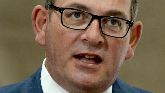 xMELBOURNE, AUSTRALIA - NewsWire Photos FEBRUARY 3, 2022: Victorian Premier Daniel Andrews speaks at a press conference at Treasury Place in Melbourne. Picture: NCA NewsWire / Andrew Henshaw