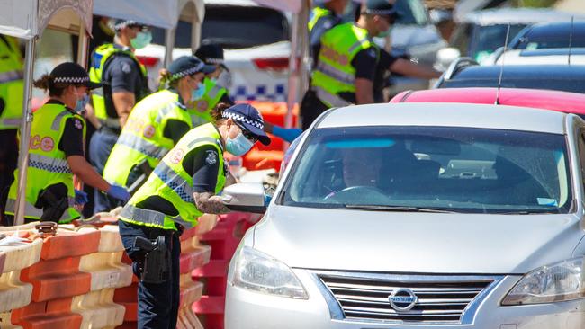 Victoria’s border has reopened to wider parts of Sydney. Picture: Mark Stewart