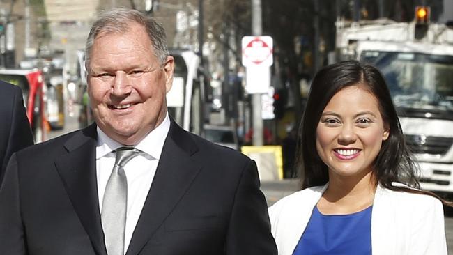 Tessa Sullivan (right) claims Lord Mayor Robert Doyle (left) grabbed her breast.