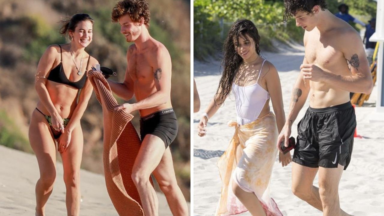 Shawn Mendes, Charlie Travers strip down to underwear at beach