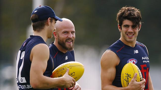 Dom Tyson predicts Christian Petracca to step up again next year. Picture: Wayne Ludbey