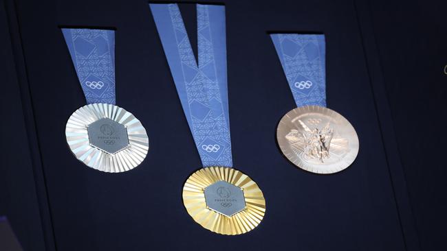 “It’s not a medal that we are presenting today. It’s a work of art that sums up the spirit of the Olympics and Paralympics,” Antoine Arnault, LVMH executive and son of founder Bernard Arnault, said at the ceremony. Picture: Getty